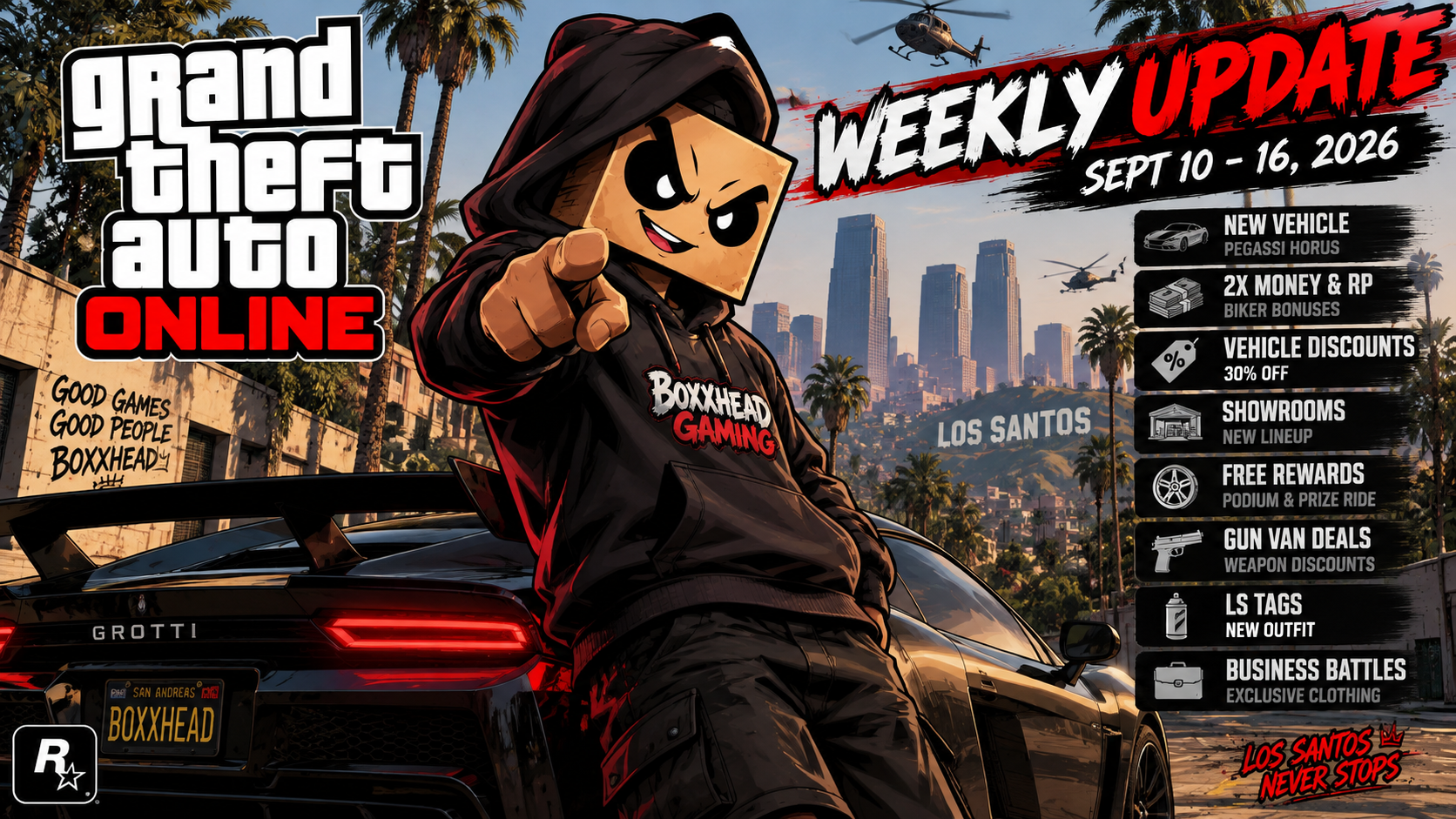 GTA Online Weekly Update — September 10–16, 2026
